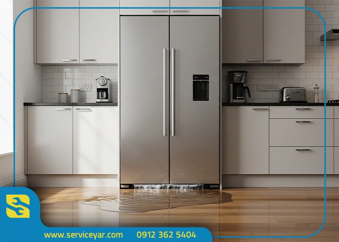 نشتی آب از یخچال؛ علت و تعمیر سریع با راهکارهای کاربردی و آسان