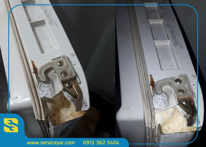 تعمیر درب فریزر آموزش جامع رفع مشکلات