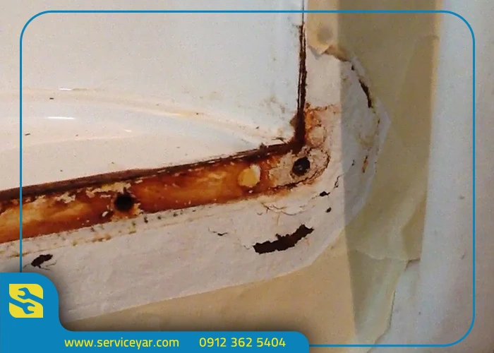 ۵ روش کاربردی و تضمینی تعمیر پوسیدگی درب یخچال (بررسی کامل)