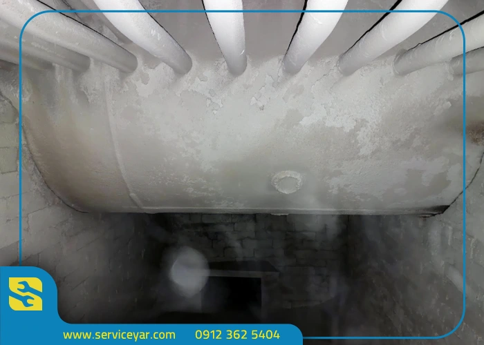 یخ زدن بدنه یخچال