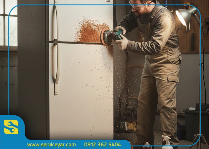 تعمیر پوسیدگی بدنه یخچال
