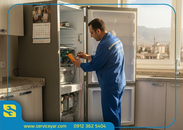 مراحل تعمیر یخچال سامسونگ در کرج