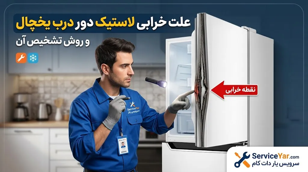 علت خرابی لاستیک دور درب یخچال و روش تشخیص آن