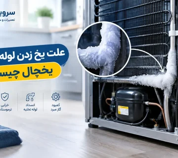 علت یخ زدن لوله ی پشت یخچال